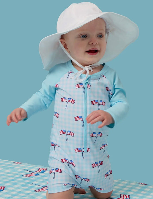 USA Flag Onesie Swim
