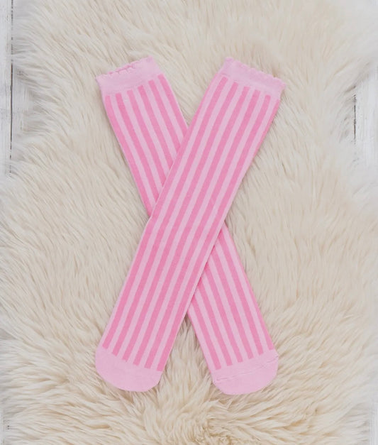 Knee High Pink Socks