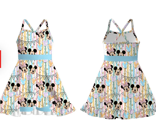 Blue Celebration Athletic Dress