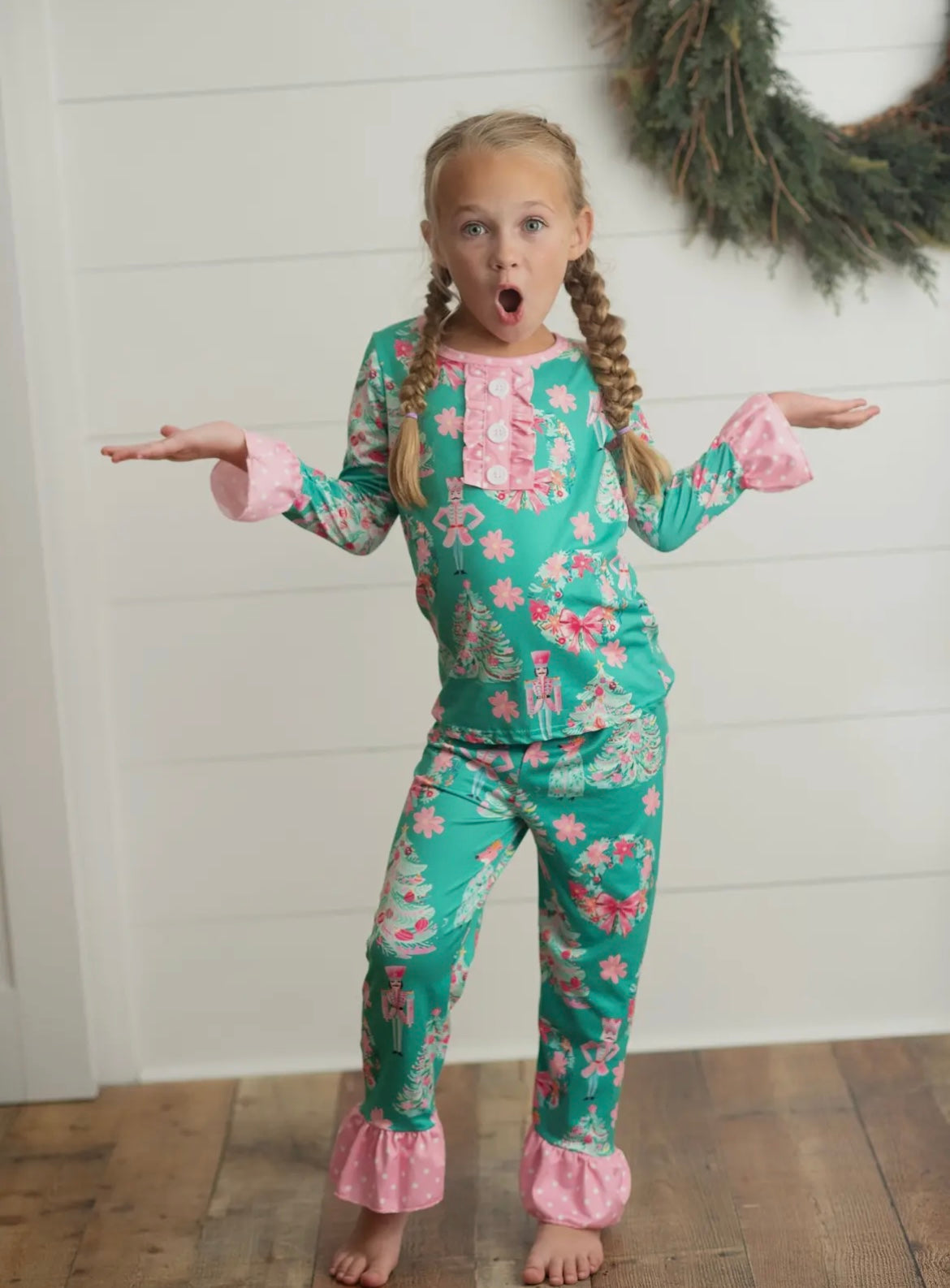 Ruffle Nutcracker Pjs