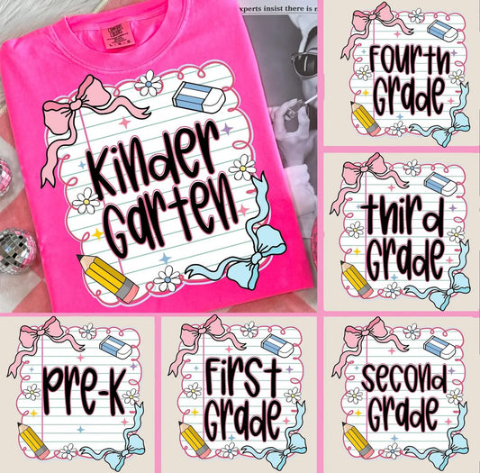 Notebook Grade Tees