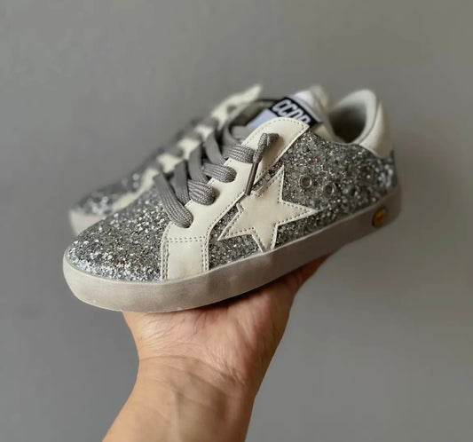 Silver Sparkle Sneakers