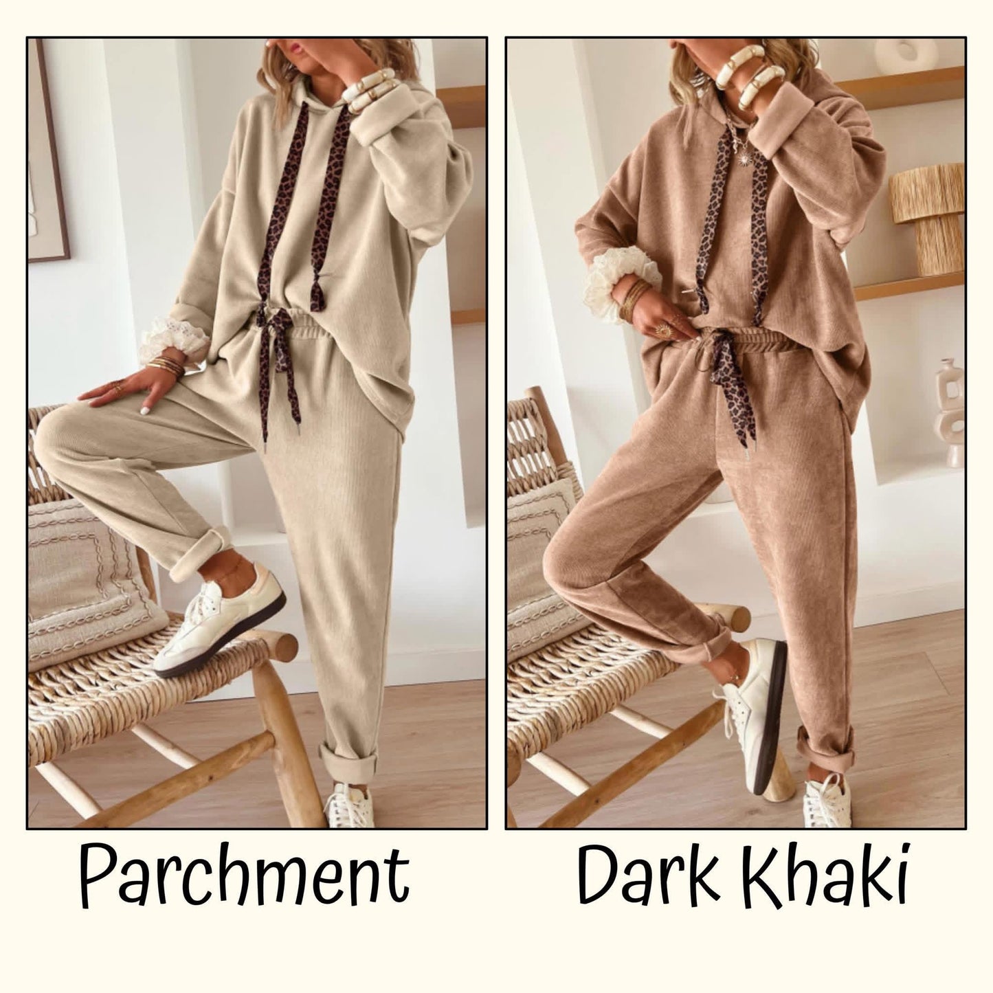 Leopard Drawstring Set