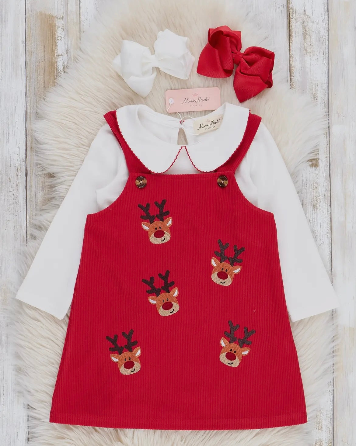 Corduroy Reindeer Dress
