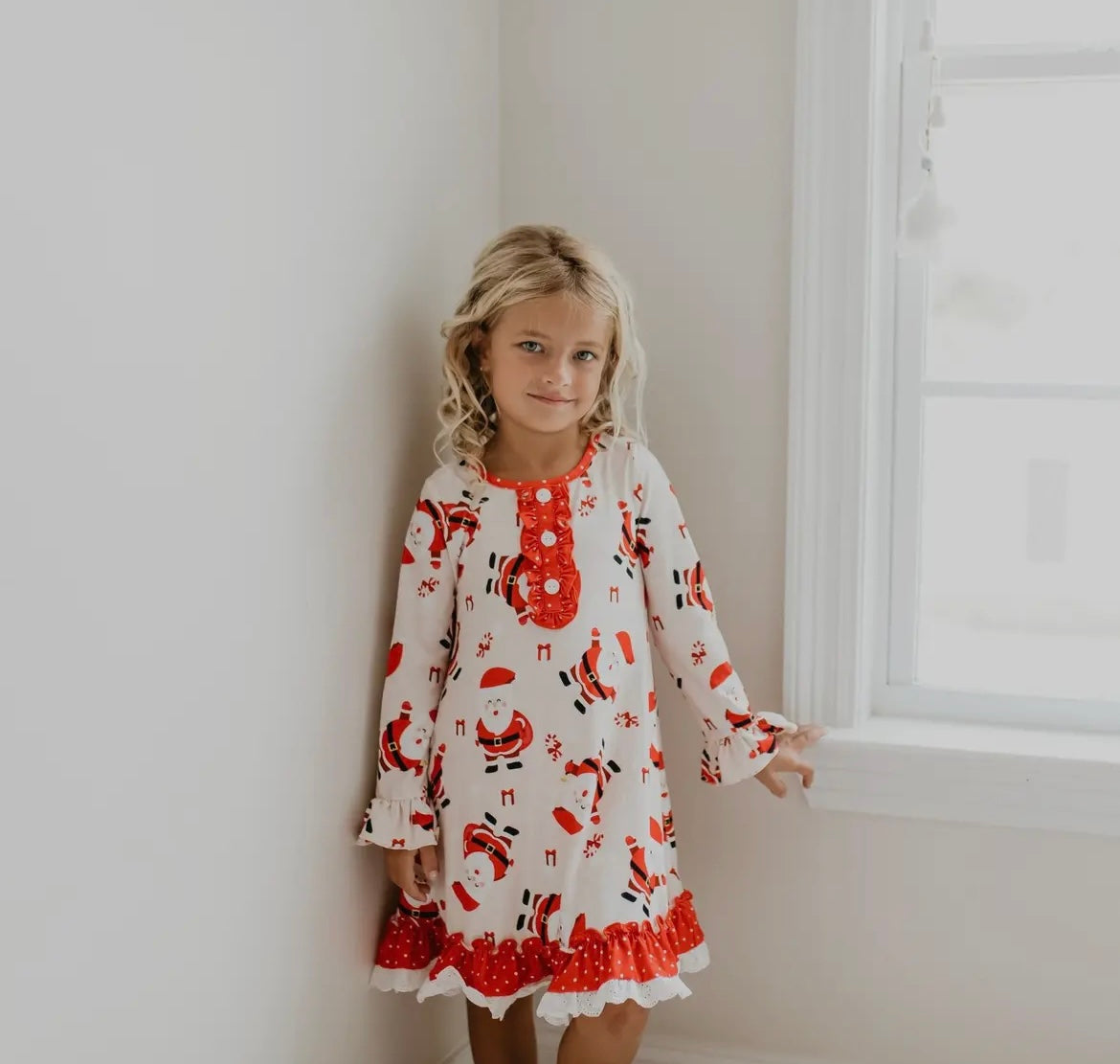 Red Santa Night Gown