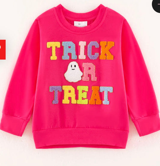 Trick or Treat Patch Top