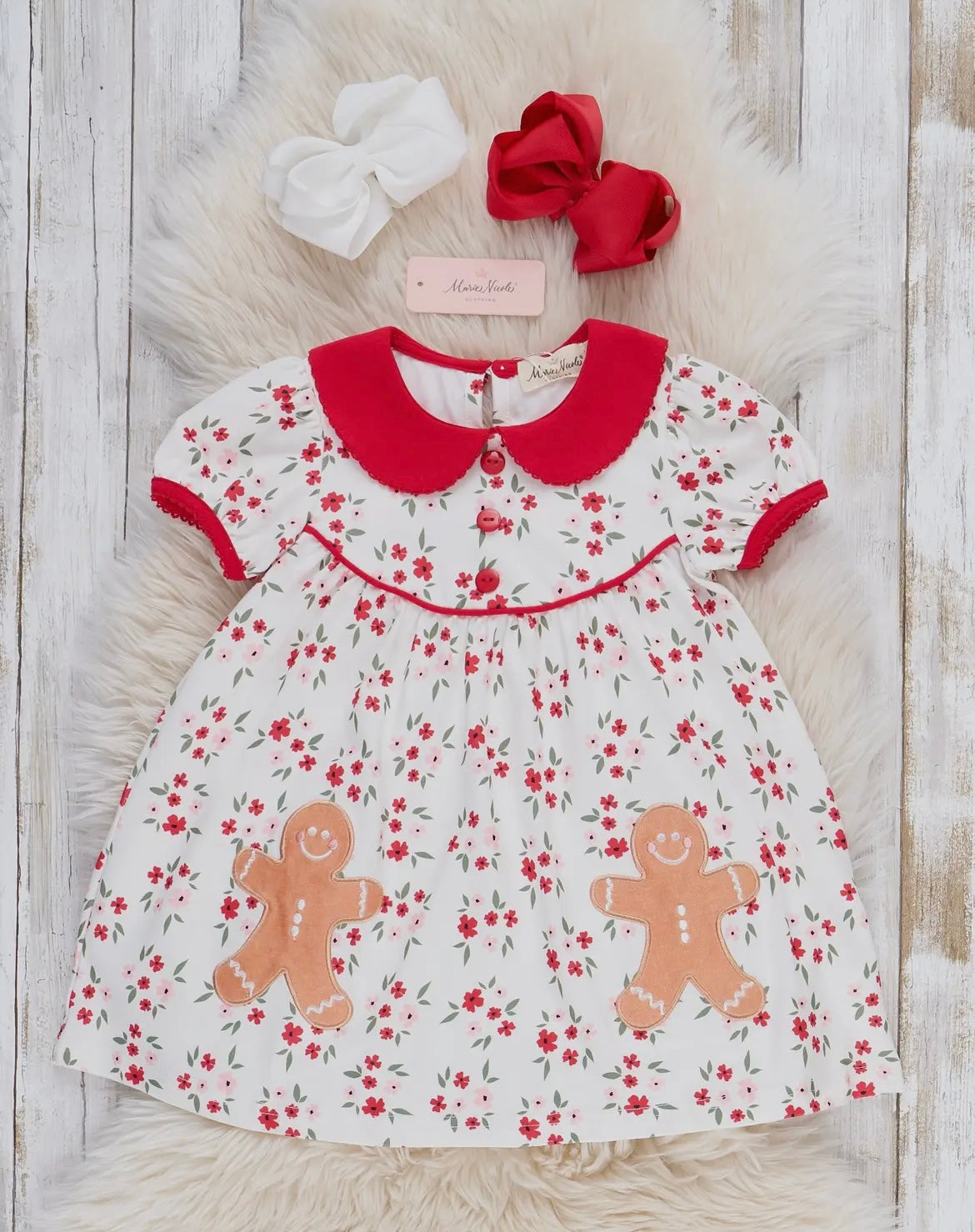 Gingerbread Emroidered Dress