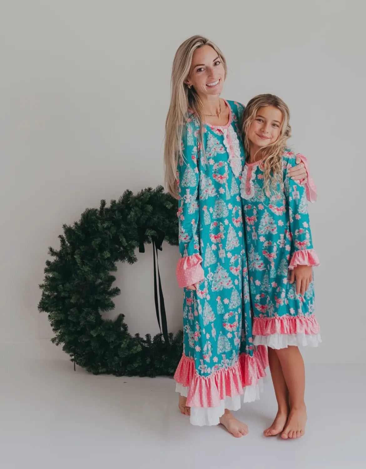 Teal Lace Nutcracker MOM Gown