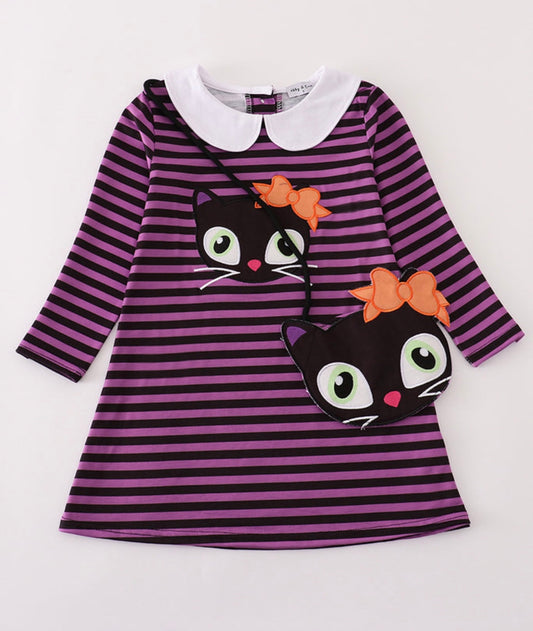 Black Cat Dress + Purse