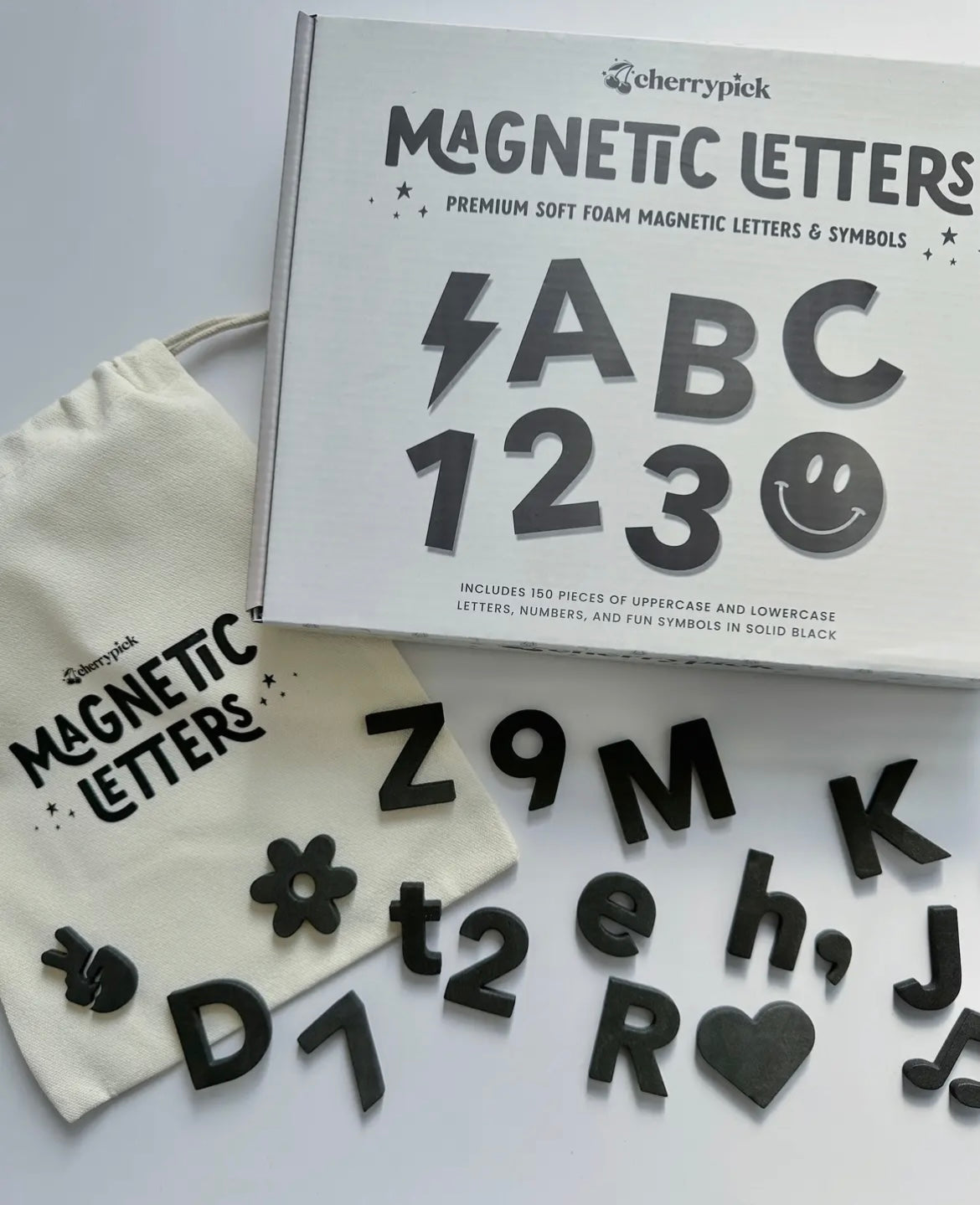 Soft Foam Magnetic Letters & Symbols - 150pcs