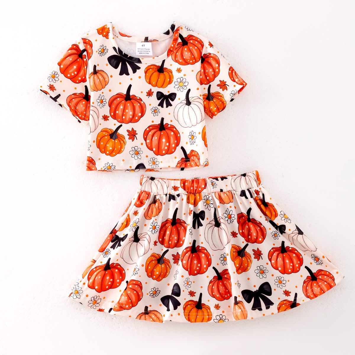 Pumpkin Skirt Set