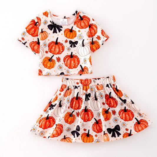 Pumpkin Skirt Set