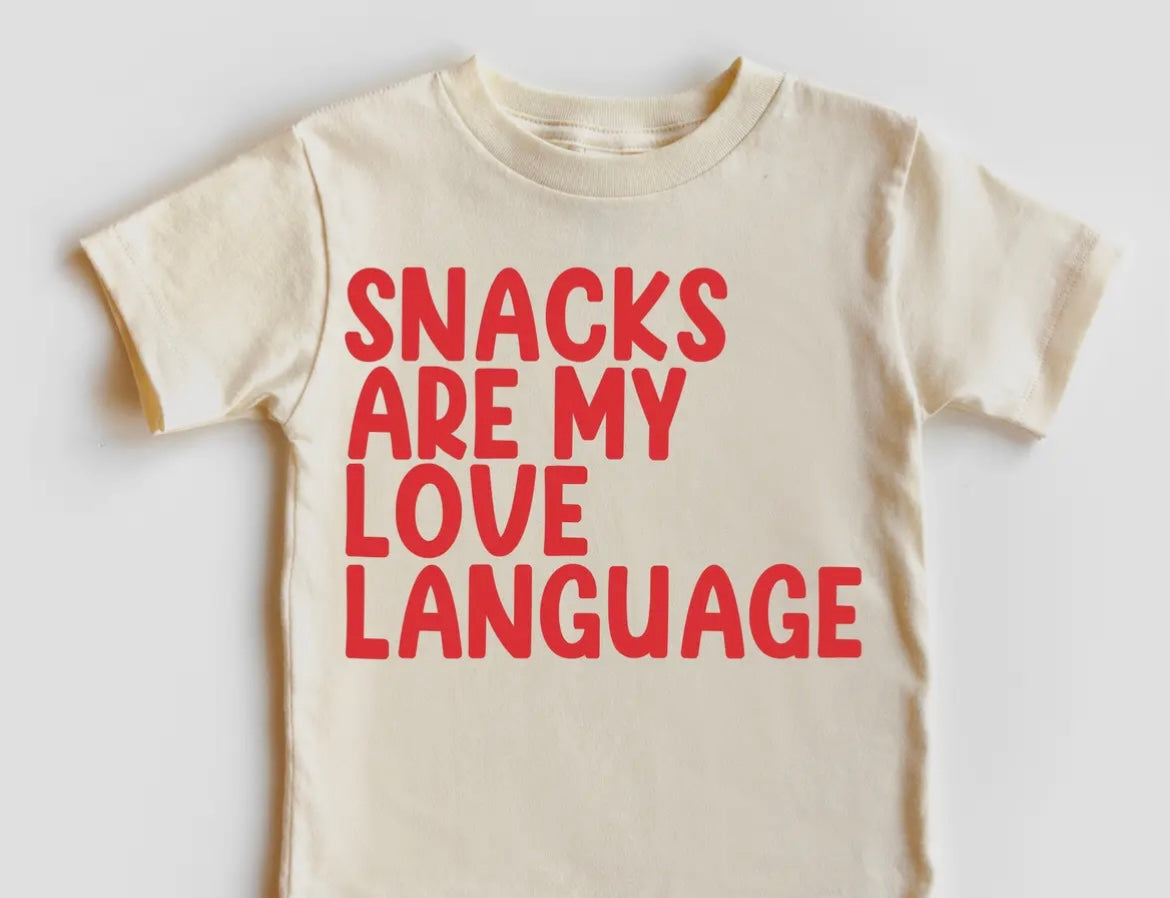 Snack Are Love Language Tee