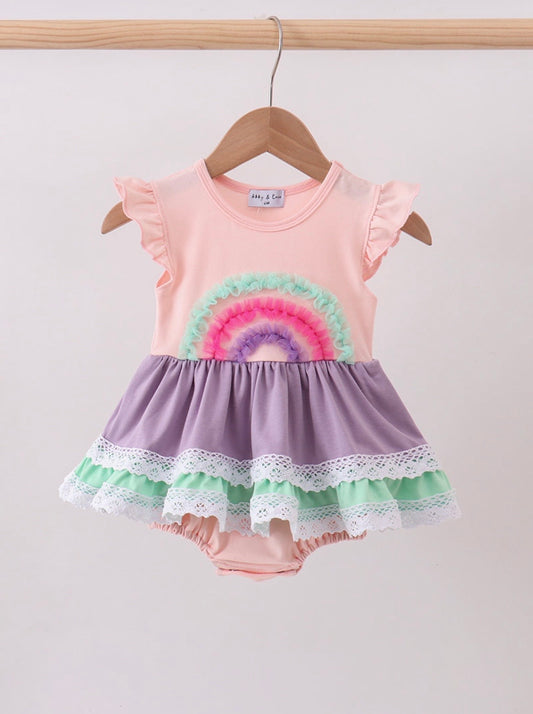 Purple Lace Rainbow Bubble