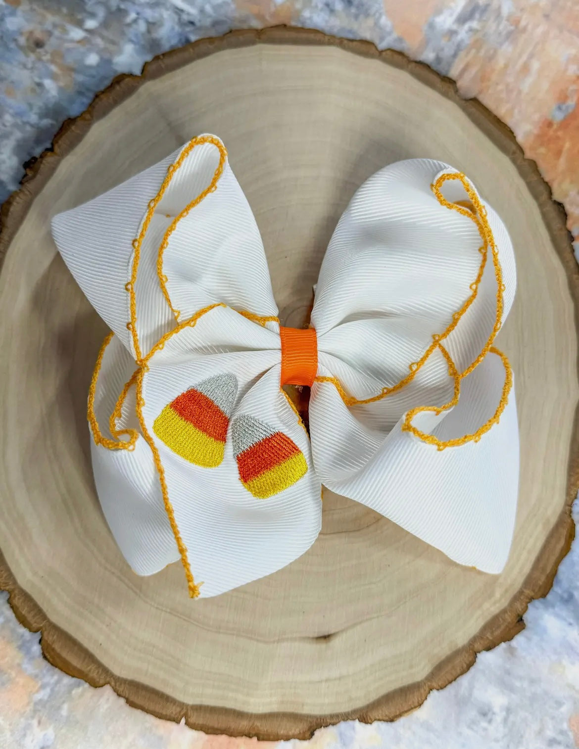 Candy Corn Bow