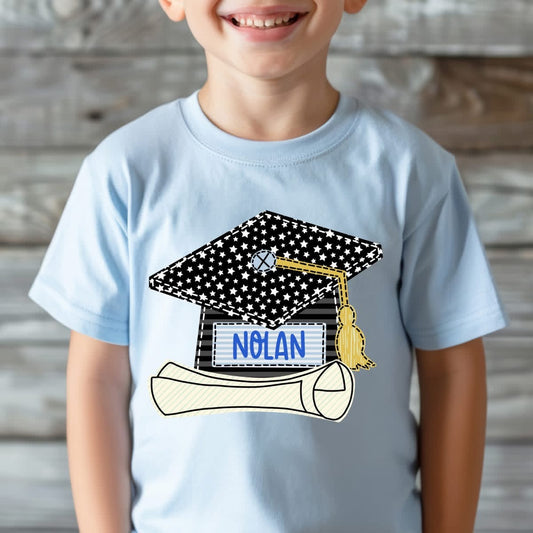 Personalized Grad Cap Tee