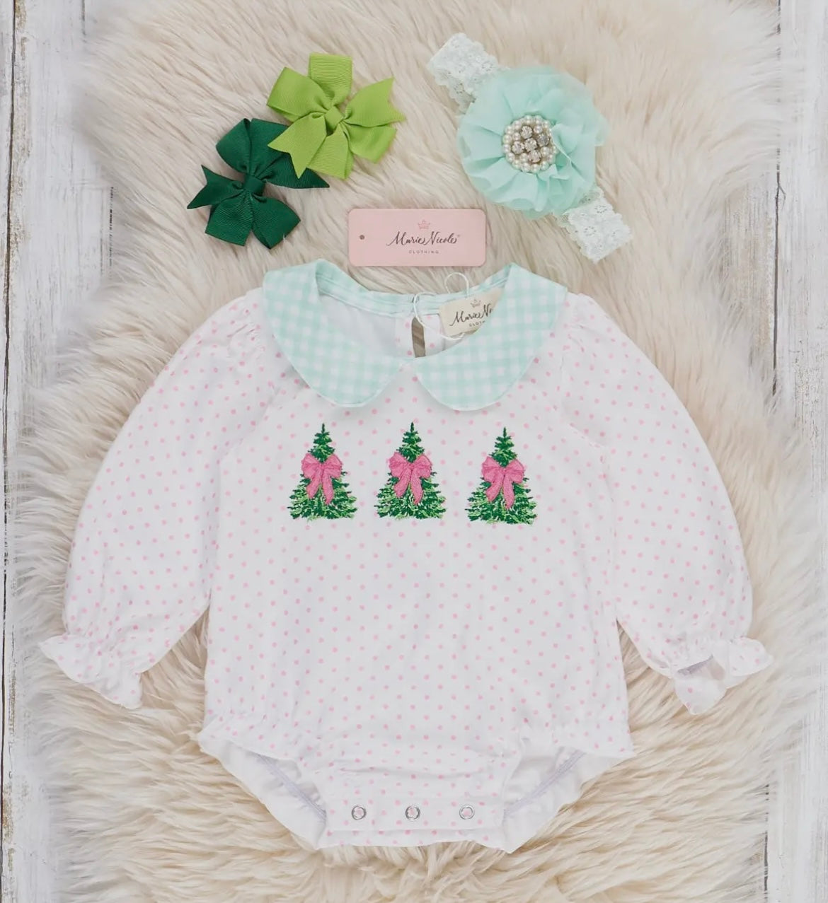 Polka Dot Tree Onesie