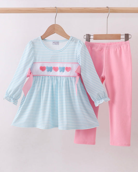 Blue Heart French Knot Set