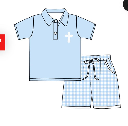 Baby Blue Easter Family Set