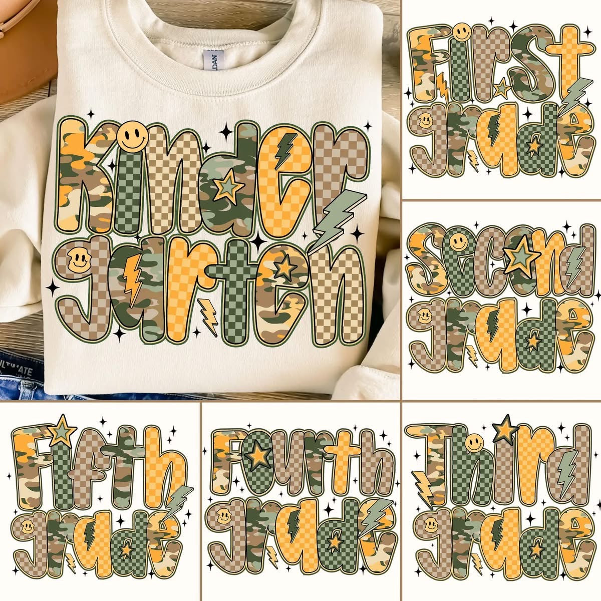 Camo School Tees