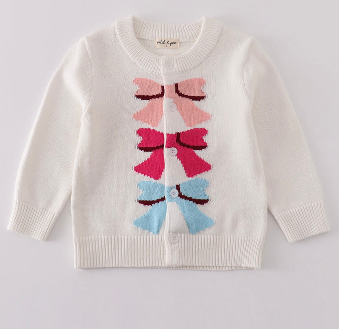 White Bow Sweater