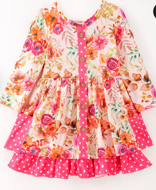 Pink Floral Dress