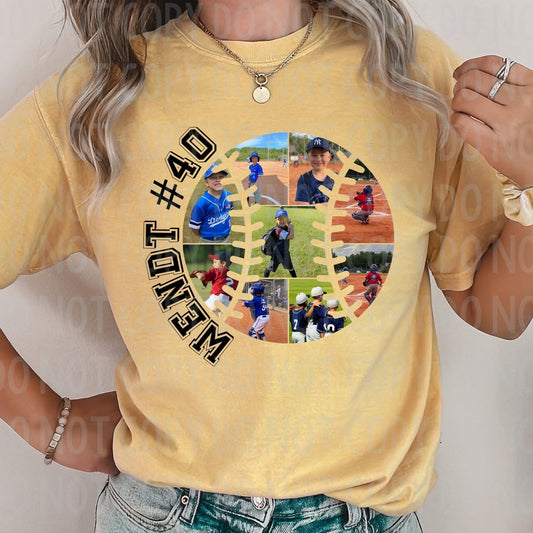 Custom Photo Baseball/Softball Tee Comfort Colors!